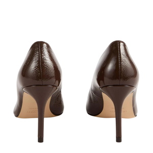 L.K. Bennett New Floret Chocolate Patent Pointed Toe Courts